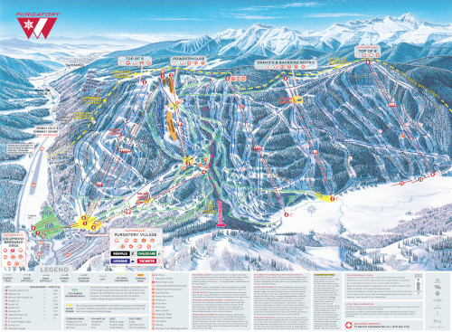 purgatory ski resort trail map southwest colorado