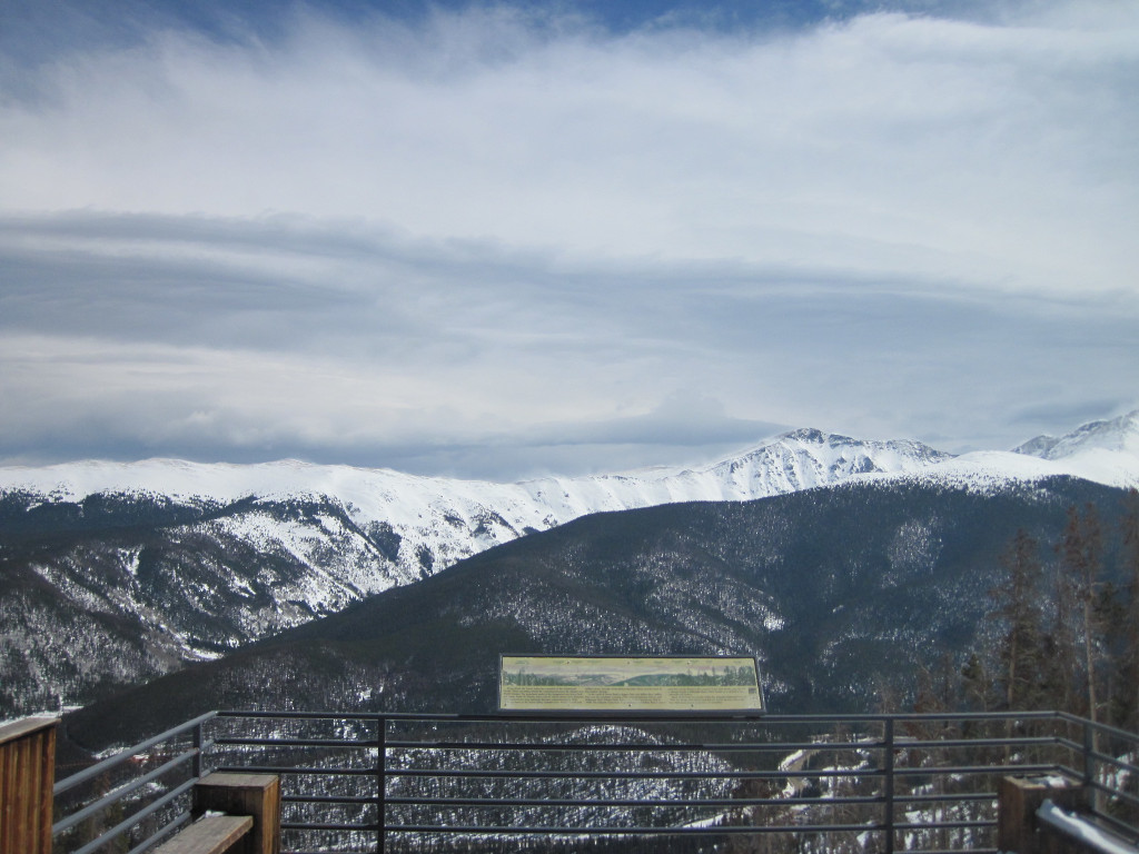 The view from Winter Park Colorado looking toward Berthoud Pass