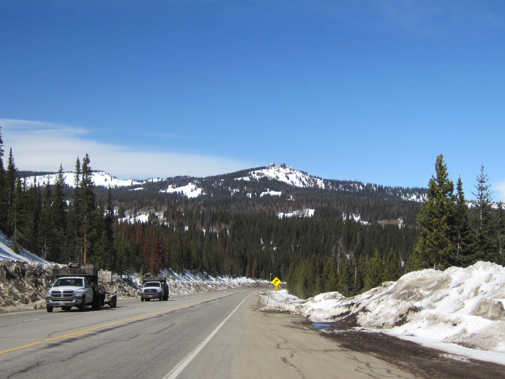 Rabbit Ears Pass in Winter going to Steamboat Ski Resort