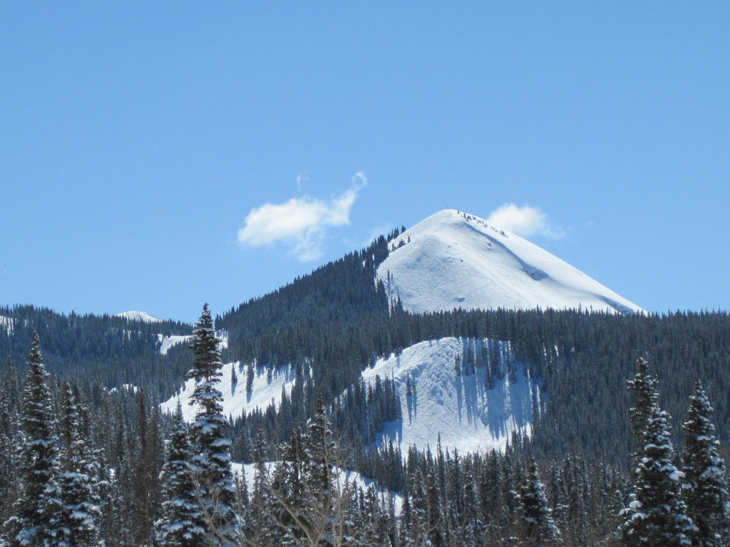 Bald Mountain Telluride on sunny winter day