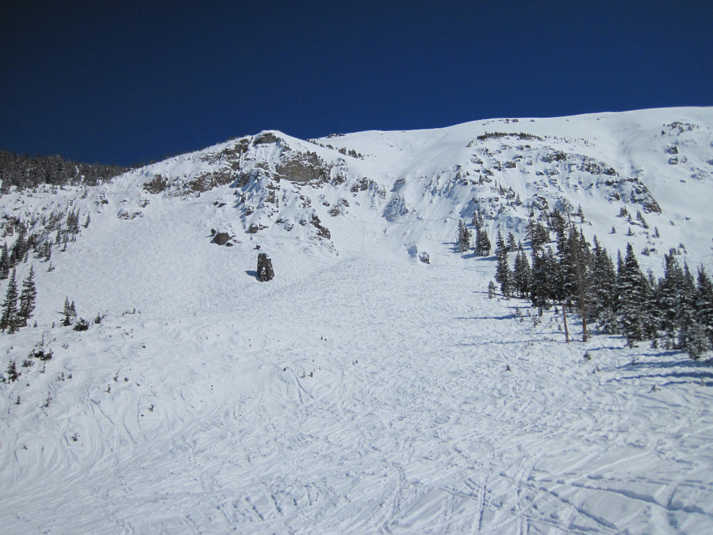 Telluride Gold Hill Chute #2 exit