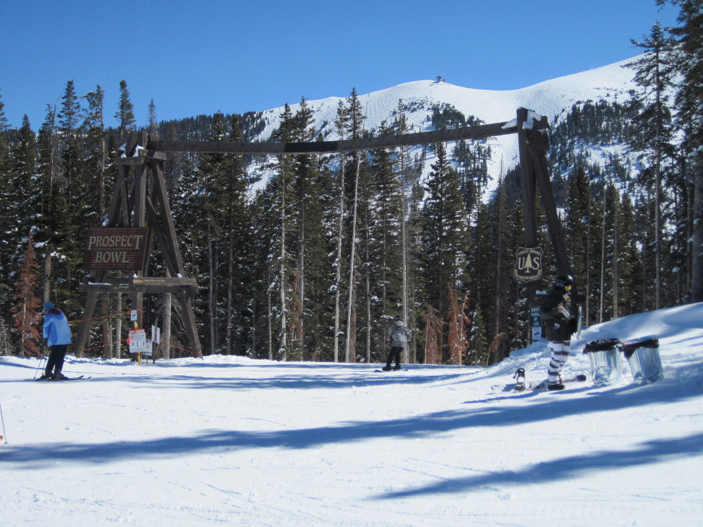 Prospect Bowl wooden entrance corral gate at Telluride