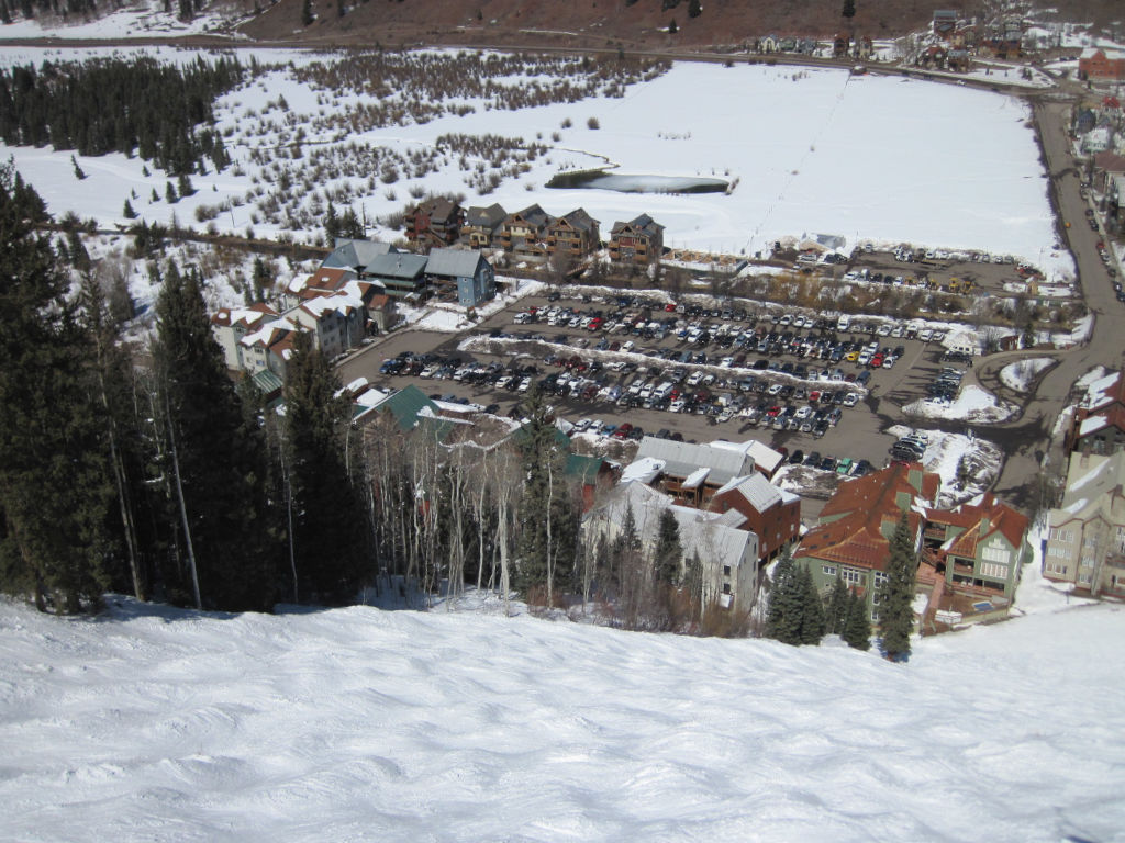 Shandoka parking lot in downtown Telluride