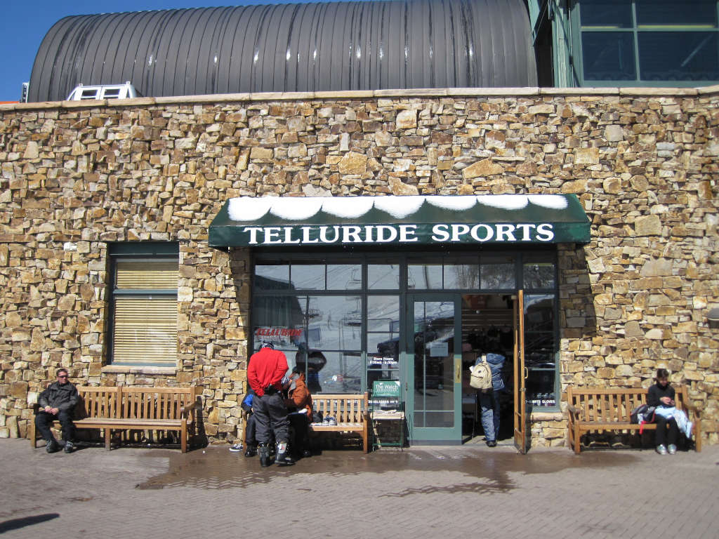 Telluride Sports ski rental store front