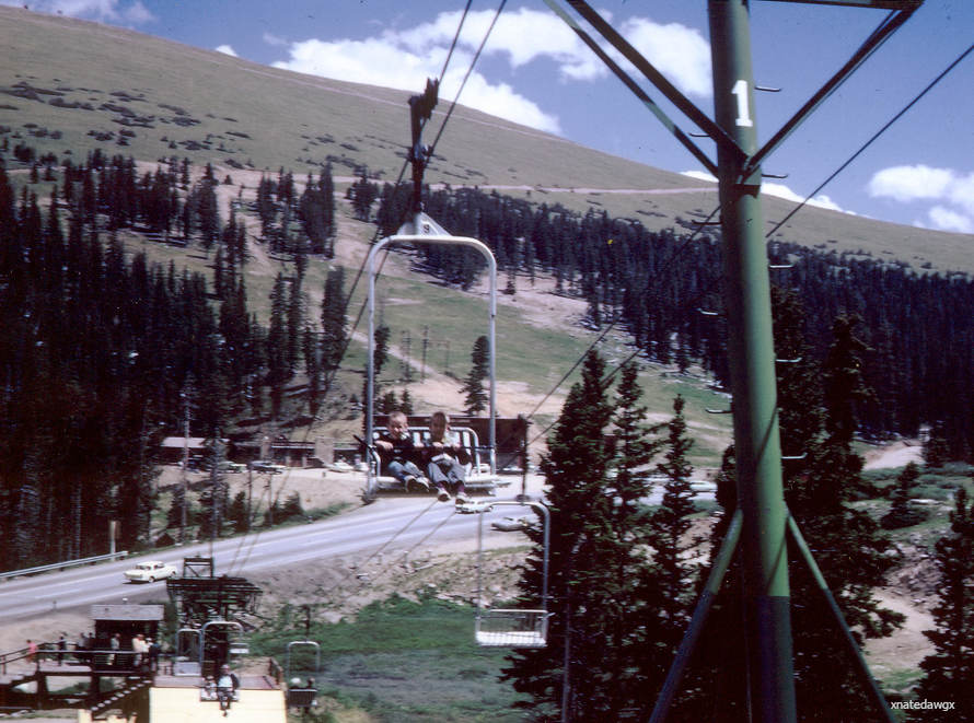 the old chairlift at the top of Berthoud Pass