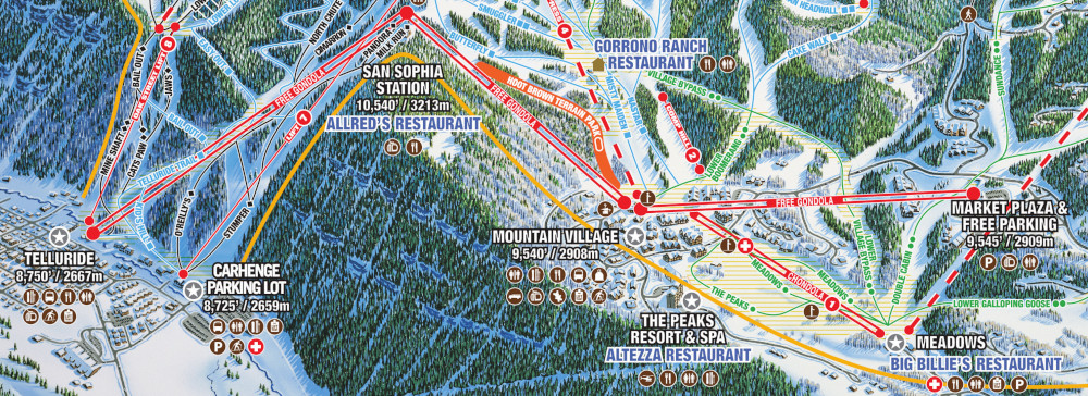 Telluride Gondola map