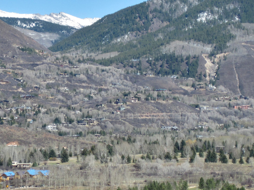 Red Mountain Aspen vacation rental homes wide view