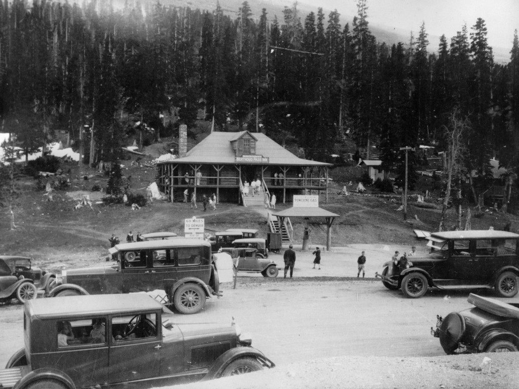 Berthoud Pass Inn at the top of Berthoud Pass, circa 1931