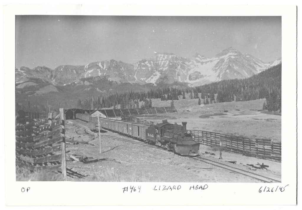 1945 Denver Rio Grande Locomotive 484 Lizard Head Pass Photograph #CL-Z4