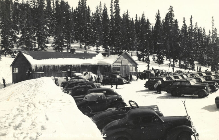 Berthoud Pass Inn circa 1940 during the winter