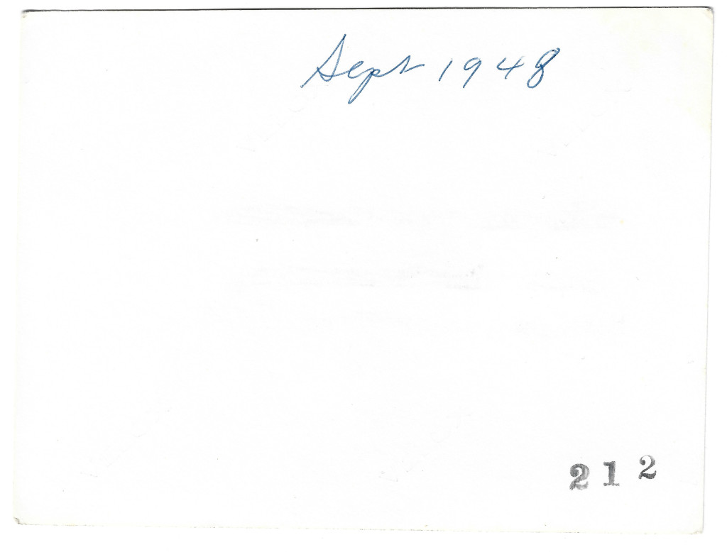 backside of 1948 Berthoud Pass Continental Divide sign photograph CB-A20E1