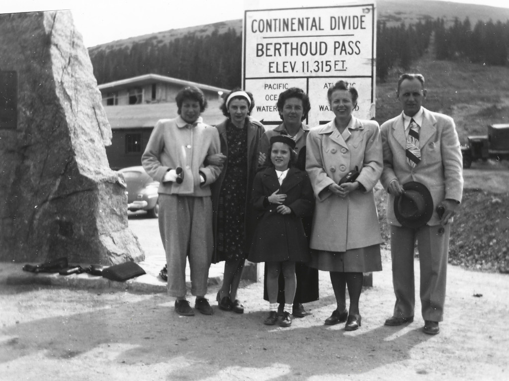 1948 Berthoud Pass Continental Divide sign photograph CB-A20E1 main image