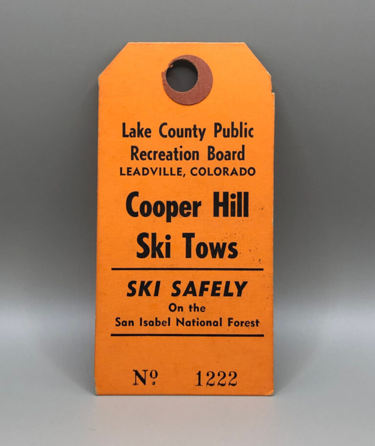 1956 Cooper Hill Ski Area lift ticket CLT-1222