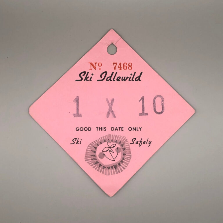 Ski Idlewild Lift Ticket CLT-7468 circa 1960s