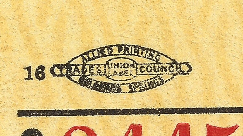 1947 Cheyenne Mountain Highway Souvenir Toll Ticket Lot LT-C24457 Allied Printing union mark