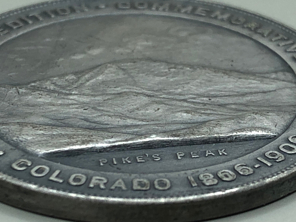 HK-336 Zebulon Pike Southwest Expedition Medal up close silver