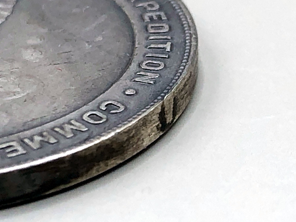 HK-336 Zebulon Pike Southwest Expedition Medal top loop removed