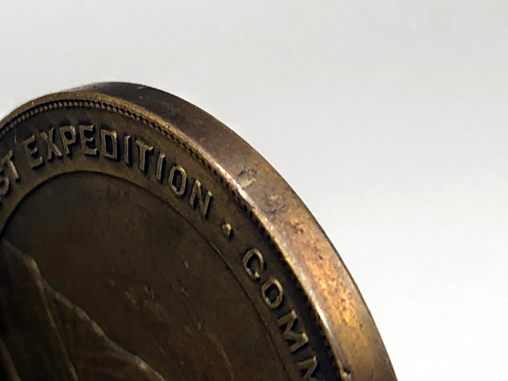 HK-338 Zebulon Pike Southwest Expedition Medal top loop removed