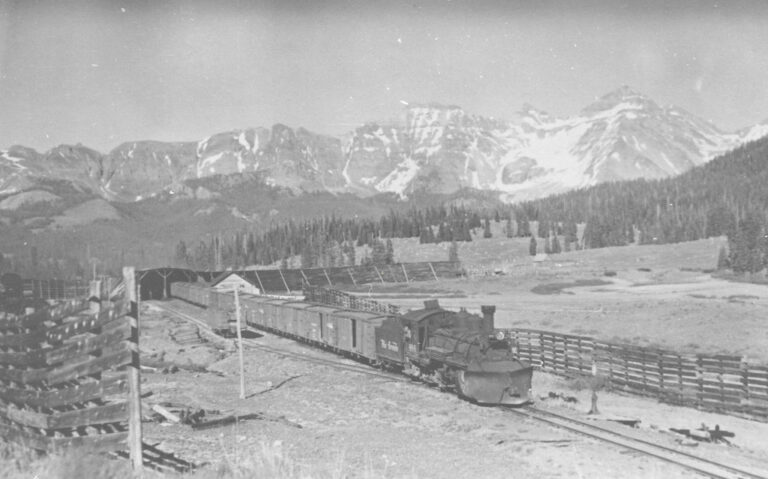 1945 Denver Rio Grande Locomotive 484 Lizard Head Pass Photograph #CL-Z4