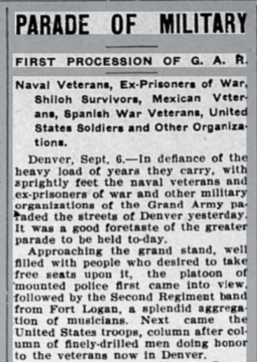 1905 Denver G.A.R. Encampment pin