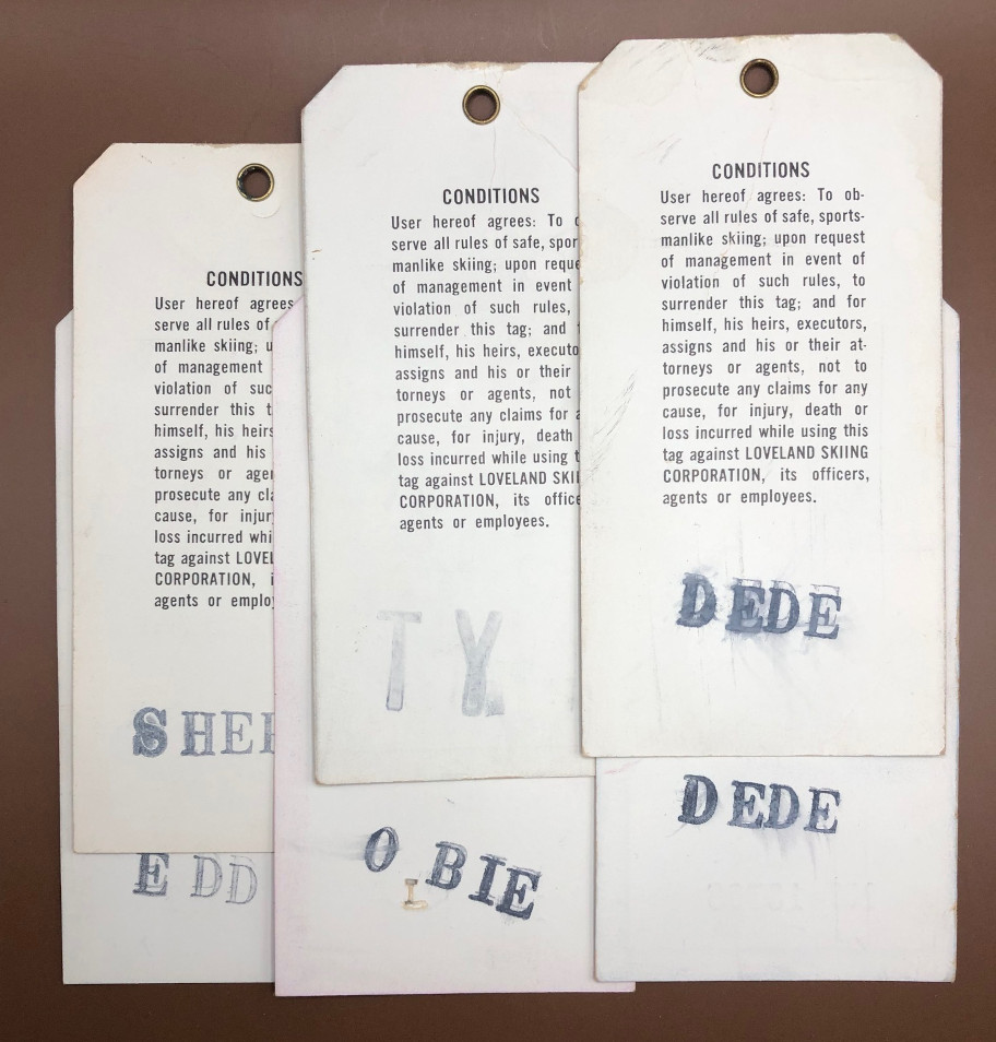 Loveland Ski Area Historical Lift Ticket Lot CLT197L backsides group