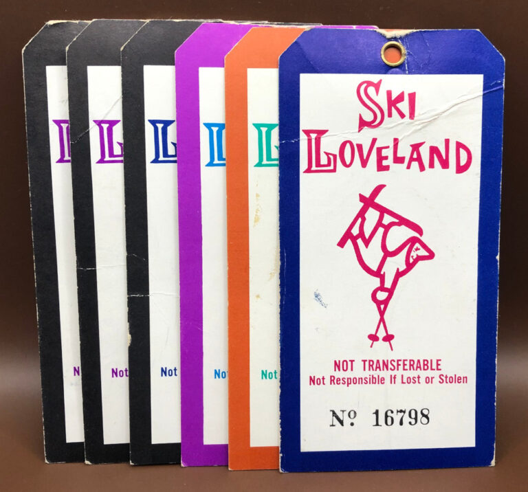 Loveland Ski Area Historical Lift Ticket Lot CLT197L