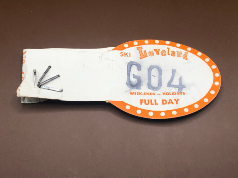 1950s Loveland Ski Area Lift Ticket CLT-G04 front